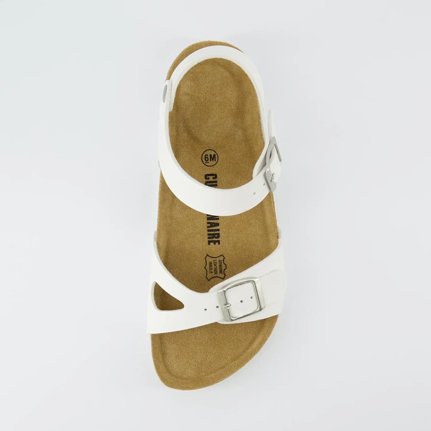 CUSHIONAIRE Women's Lauri Cork footbed Sandal with  Comfort