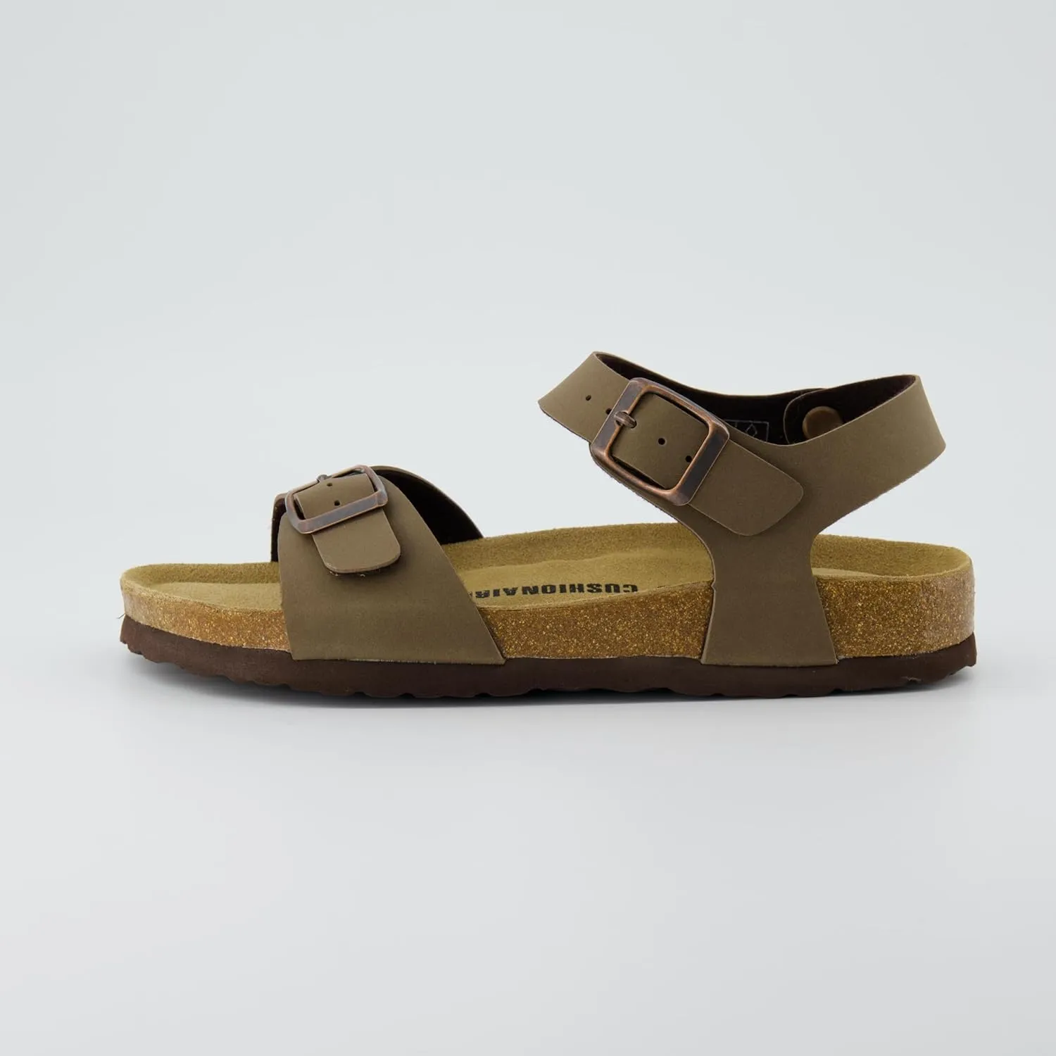 CUSHIONAIRE Women's Lauri Cork footbed Sandal with  Comfort