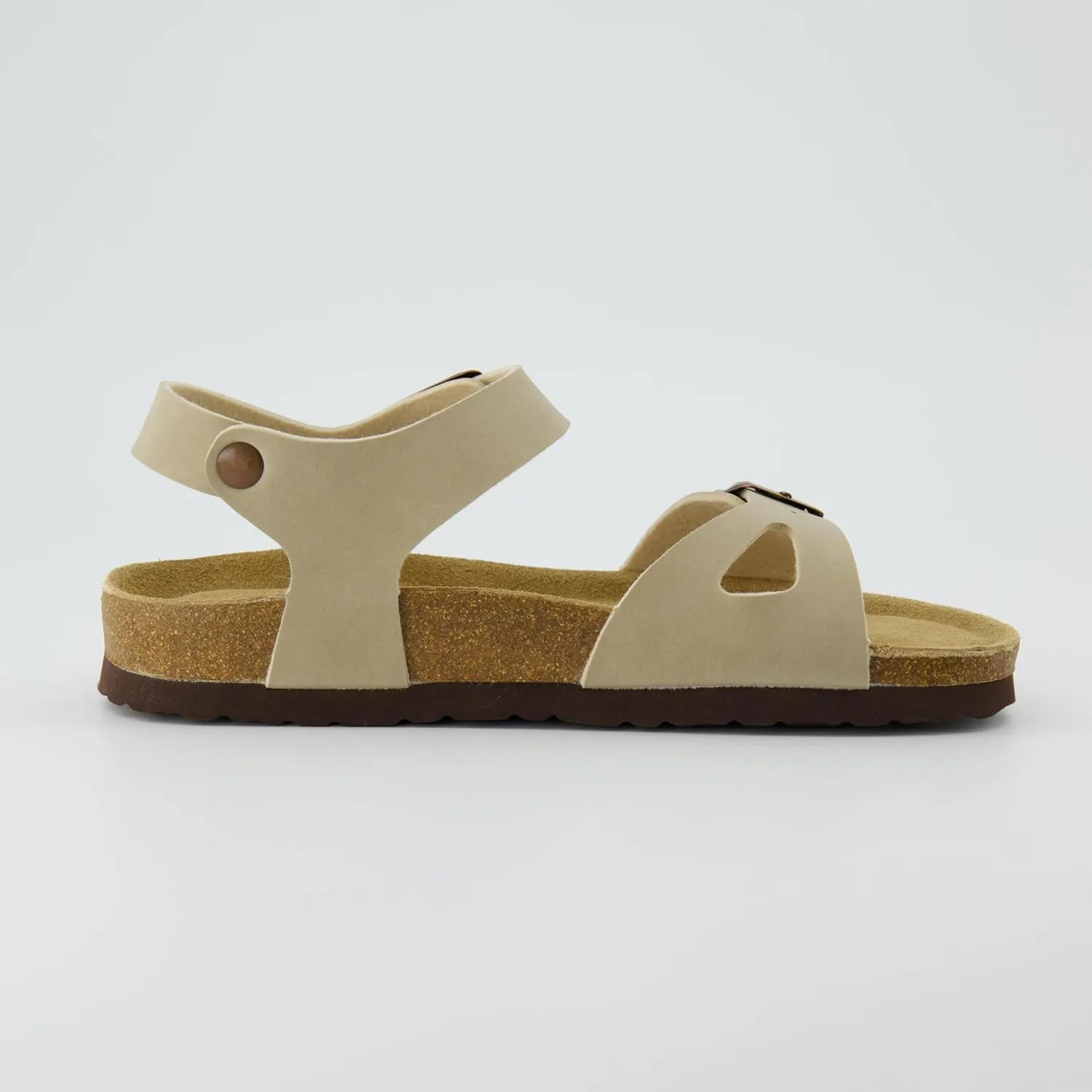 CUSHIONAIRE Women's Lauri Cork footbed Sandal with  Comfort