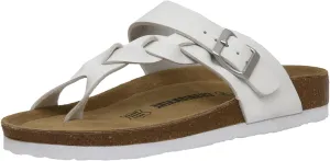 CUSHIONAIRE Women's Libby Cork footbed Sandal with  Comfort and Wide Widths Available,