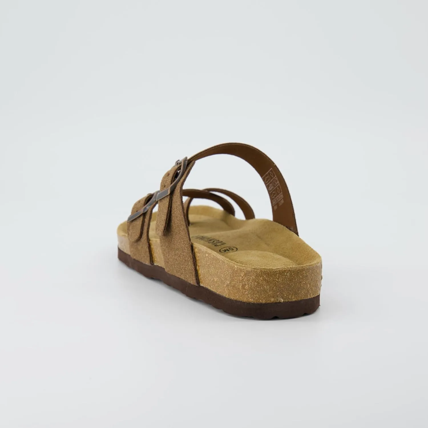 CUSHIONAIRE Women's Luna Cork Footbed Sandal With  Comfort