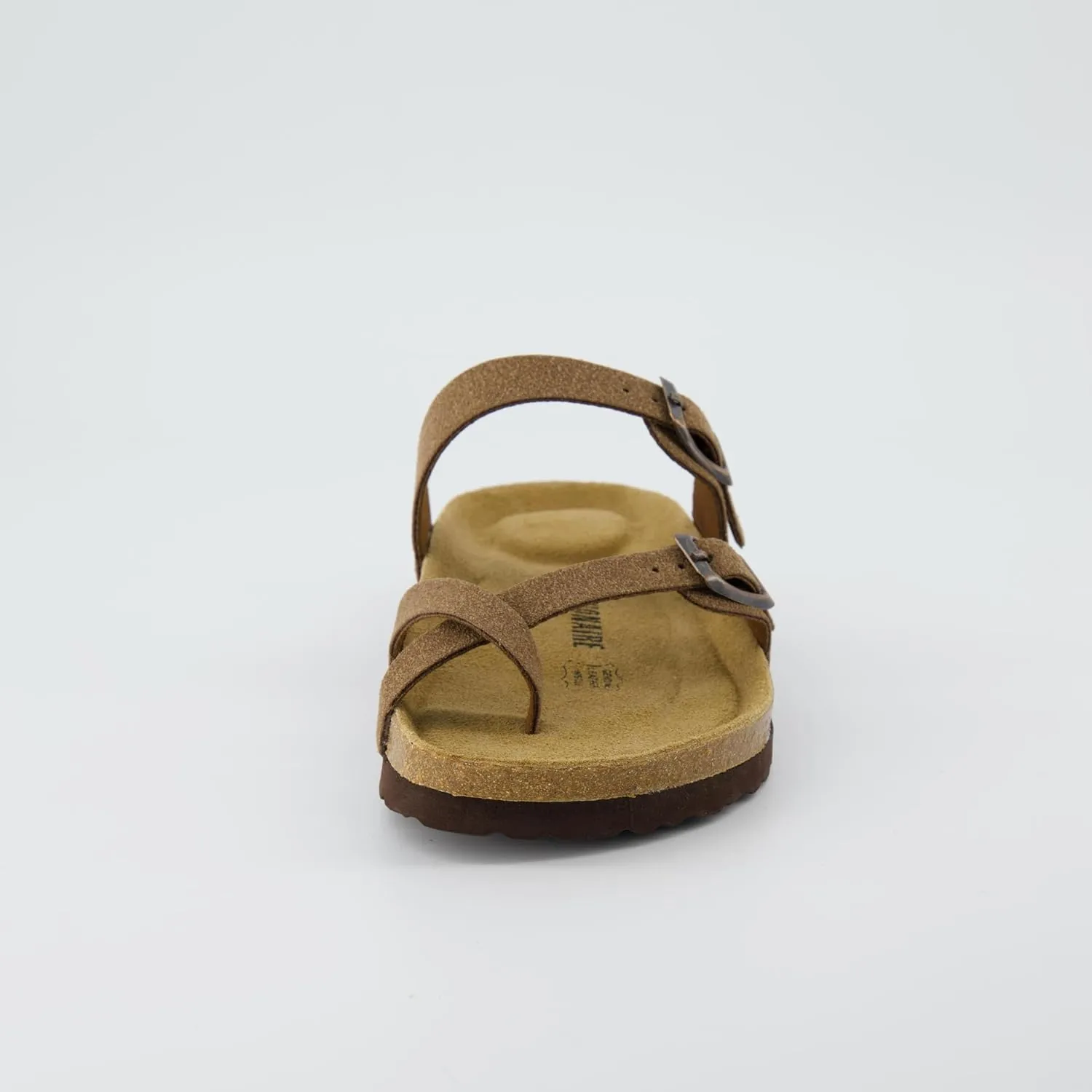 CUSHIONAIRE Women's Luna Cork Footbed Sandal With  Comfort