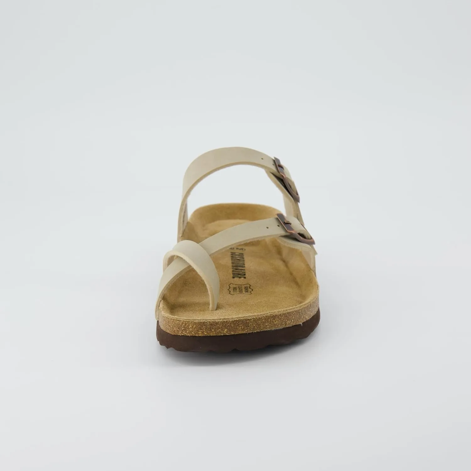 CUSHIONAIRE Women's Luna Cork Footbed Sandal With  Comfort