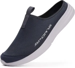 DimaiGlobal Mens Slippers with Arch Support Casual Mules Clog Open Back Shoes Comfort Slip-On Walking Loafer Indoor Outdoor House Shoes