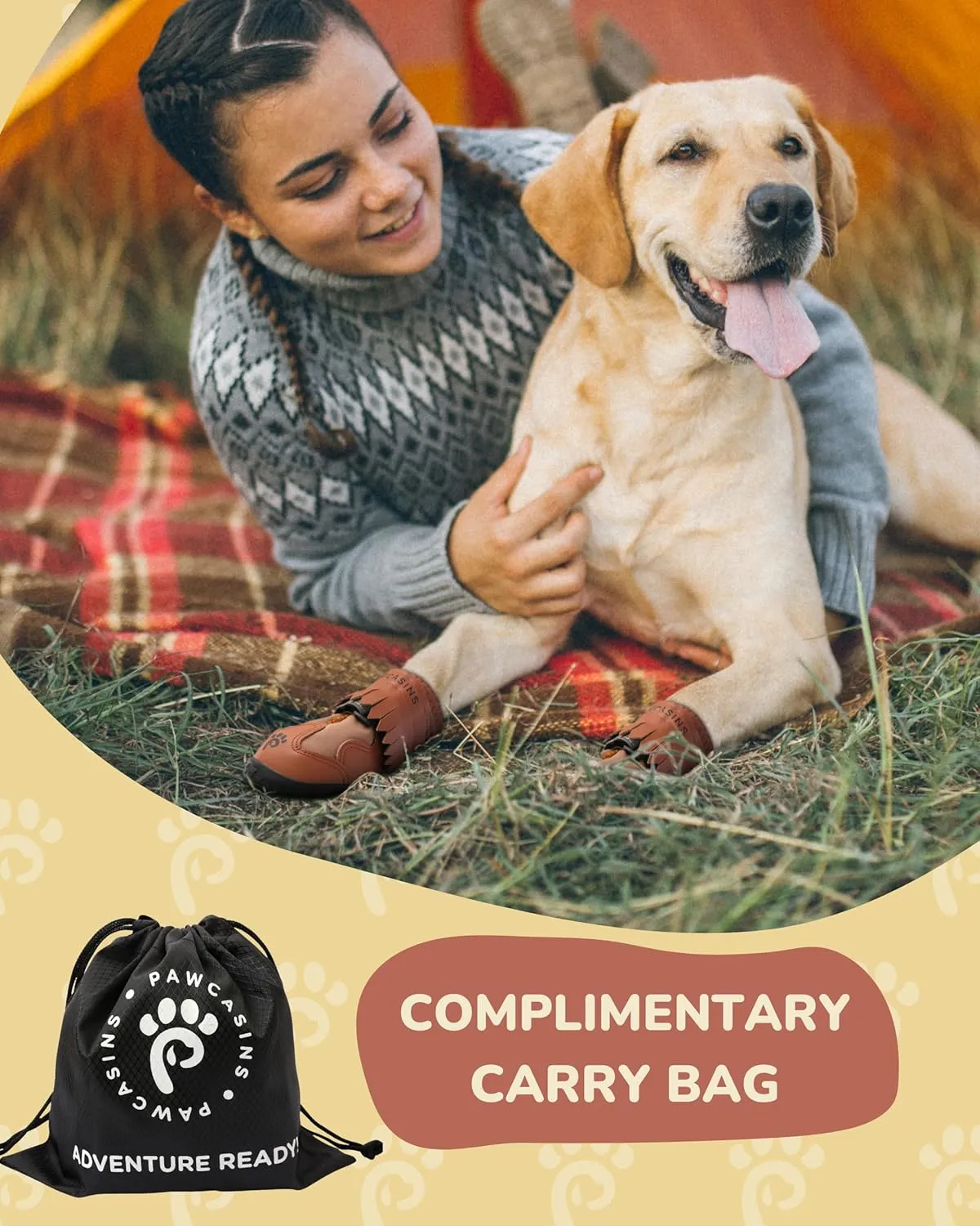 Dog Boots & Booties - All-Weather Protection for Small, Medium & Large Dogs (Size 7)