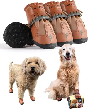 Dog Boots & Booties - All-Weather Protection for Small, Medium & Large Dogs (Size 7)