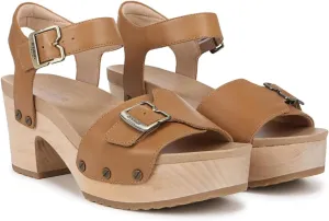 Dr. Scholl's Women's Original Love Block Heel Sandal Heeled, Honey Brown Leather, 10
