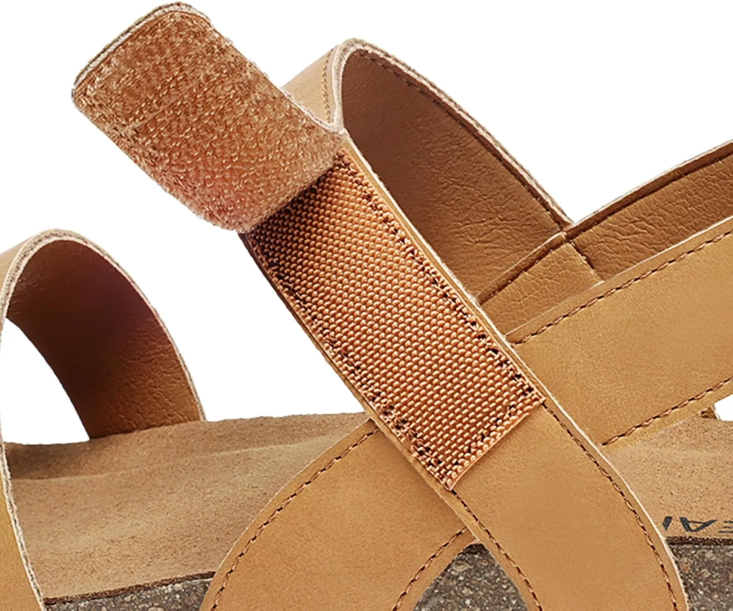 DREAM PAIRS Women's Low Heel Wedge Sandals, Round-Toe Comfortable Casual Flatform Dress Shoes with Arch Support