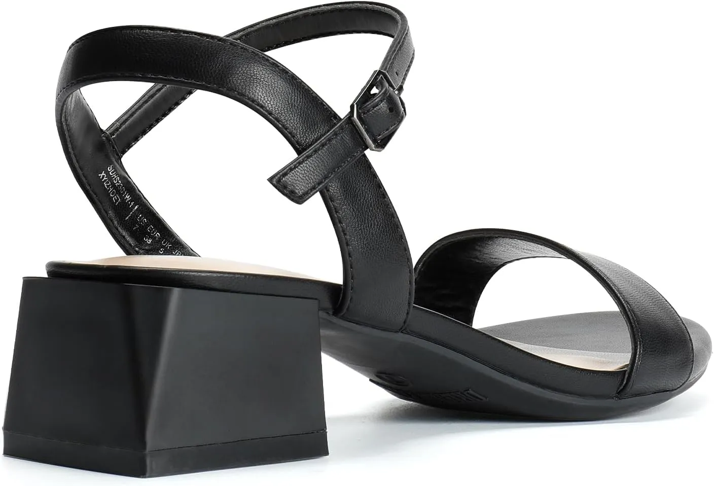DREAM PAIRS Women's Low Heels for Women Classic Open Toe Ankle Strap Block Chunky Heel Sandals Holiday Party Wedding Dress Pumps Shoes
