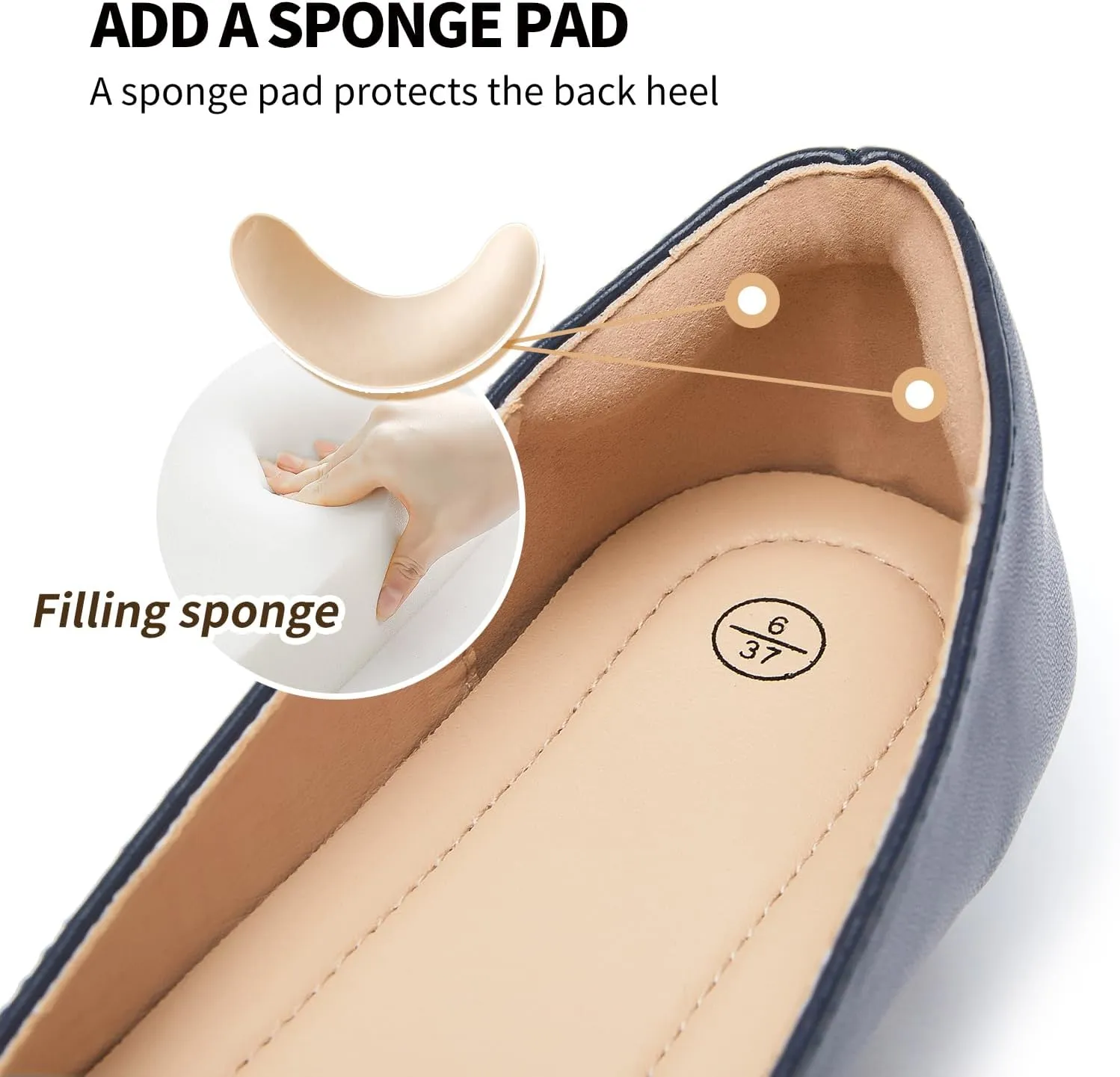 FINIWOR Loafers for Women Flats Shoes Women Pointed Toe Dress Shoes Comfortable Memory Foam Penny Loafers Slip On Shoes