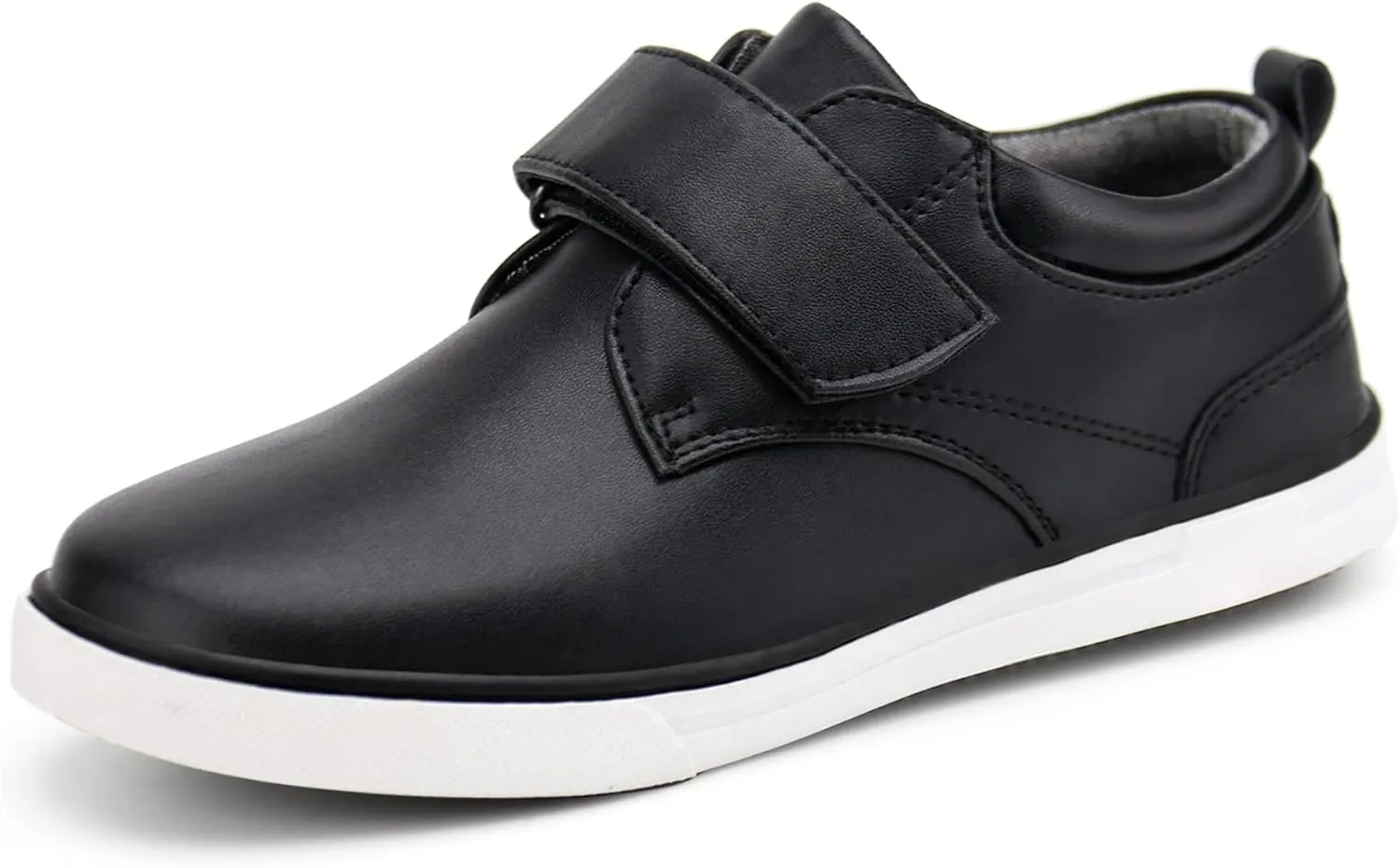 firelli Boys Loafers Hook and Loop School Uniform Dress Shoes Kids Casual Oxford Shoes