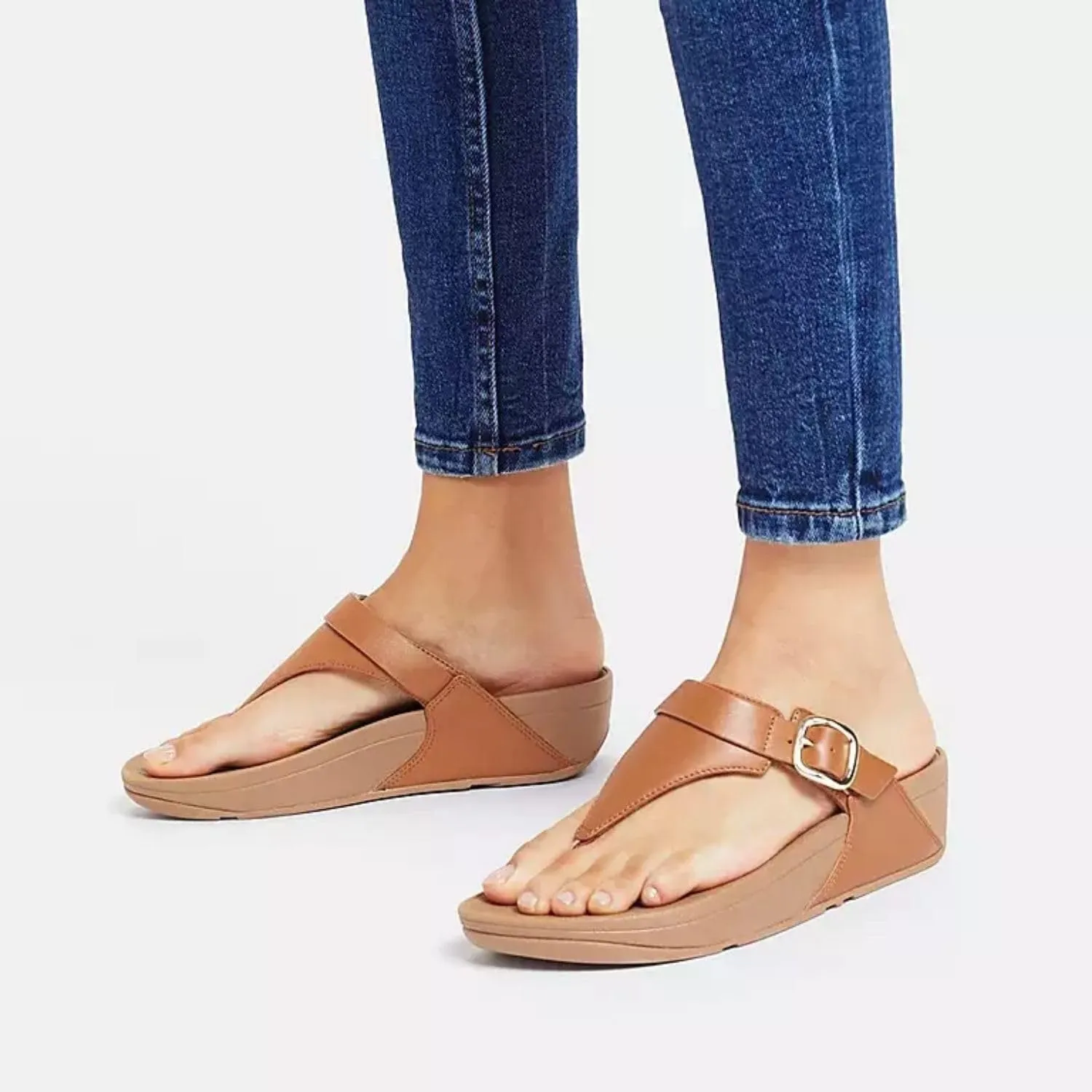 FitFlop Lulu Leather Toe Post Sandals