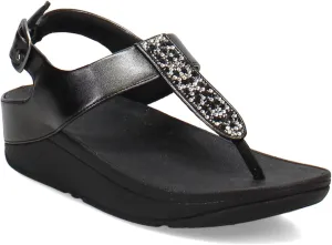 FitFlop Women's Fino Crystal-Mix T-Strap Sandals Wedge