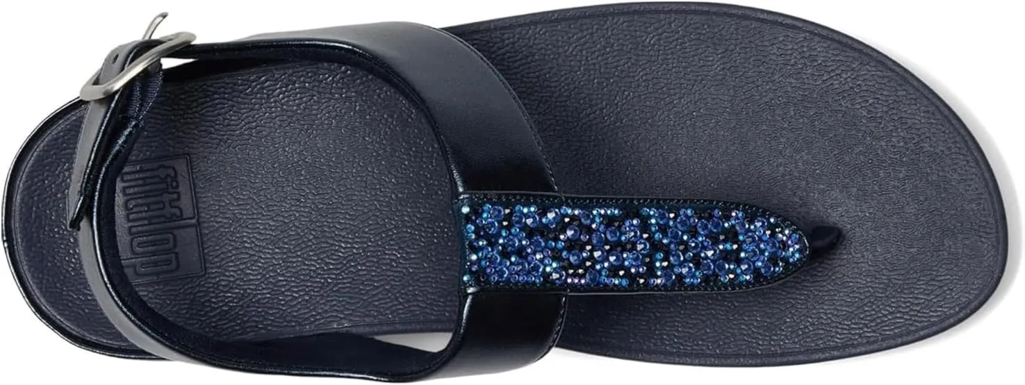 FitFlop Women's Fino Crystal-Mix T-Strap Sandals Wedge