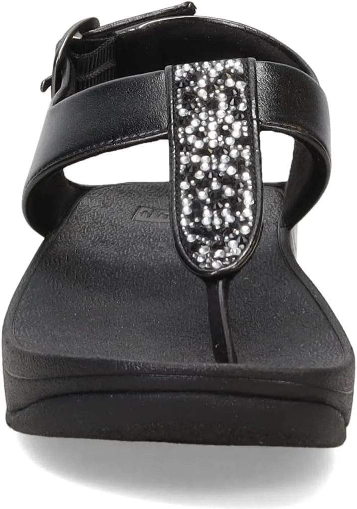 FitFlop Women's Fino Crystal-Mix T-Strap Sandals Wedge