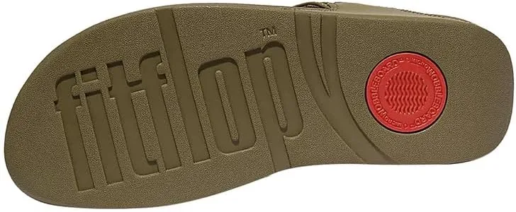 FitFlop Women's Lulu Chunky-Snaffle Leather Toe-Post Sandals Wedge