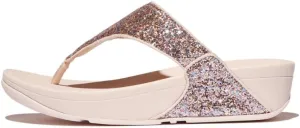 FitFlop Women's Lulu Multi-Tonal Glitter Toe-Post Sandals Wedge