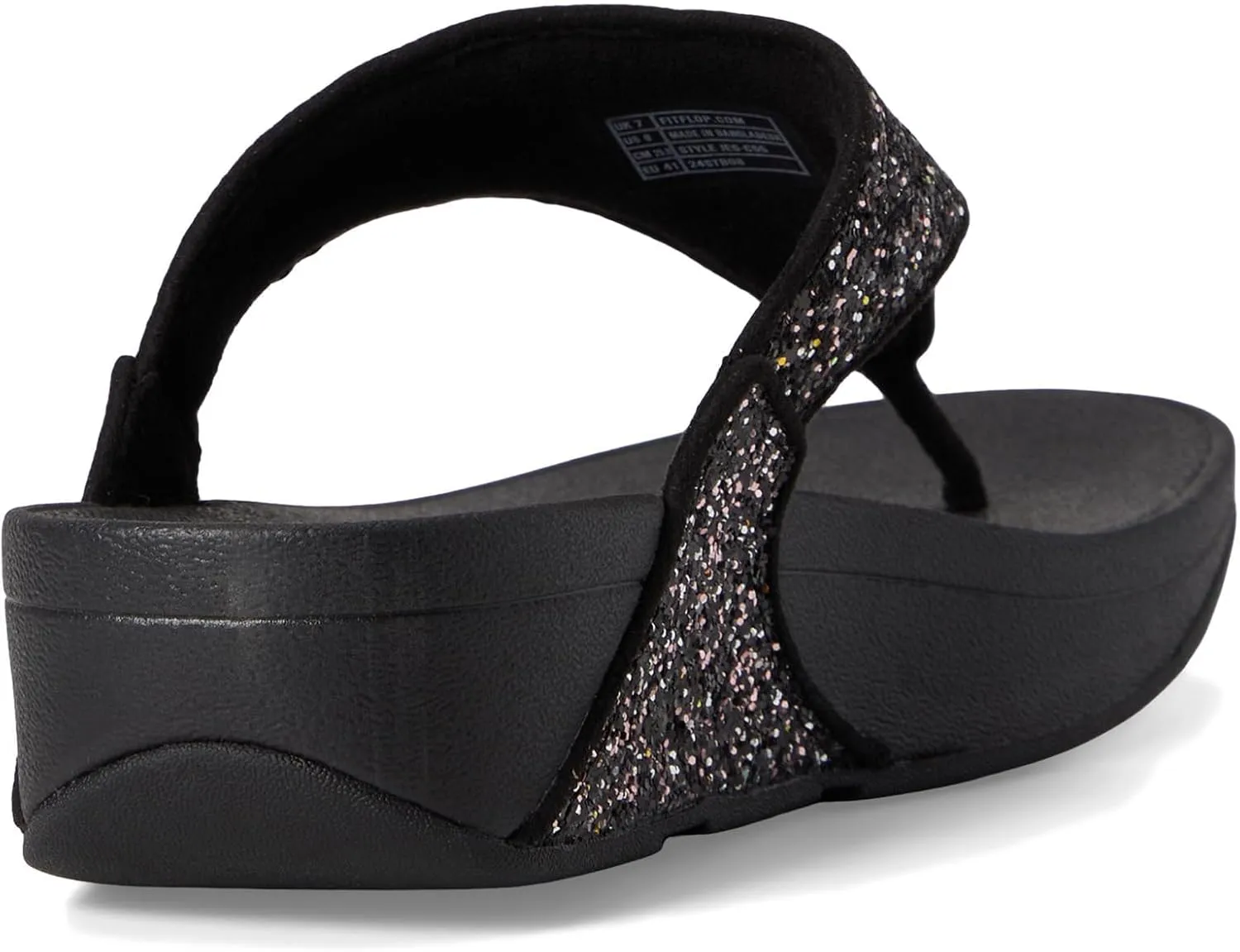 FitFlop Women's Lulu Multi-Tonal Glitter Toe-Post Sandals Wedge