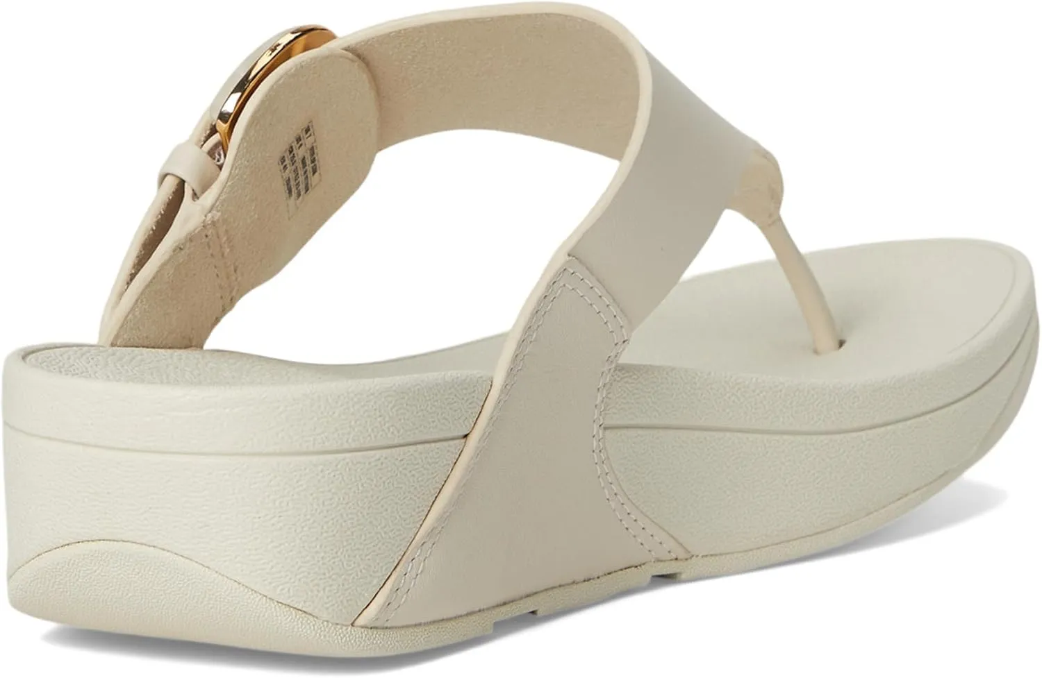 FitFlop Women's Lulu Resin-Buckle Leather Toe-Post Sandals Wedge