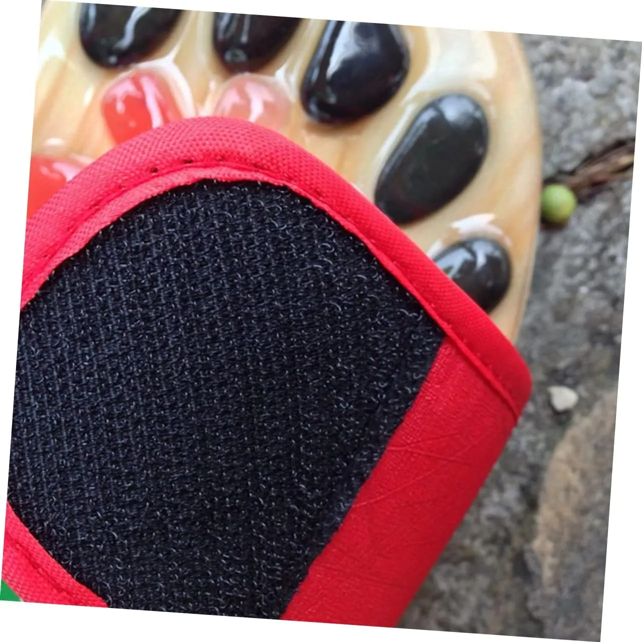 Foot Massager Shoes Acupressure Sandals Natural Jade Health Massage Slippers Size 37-38