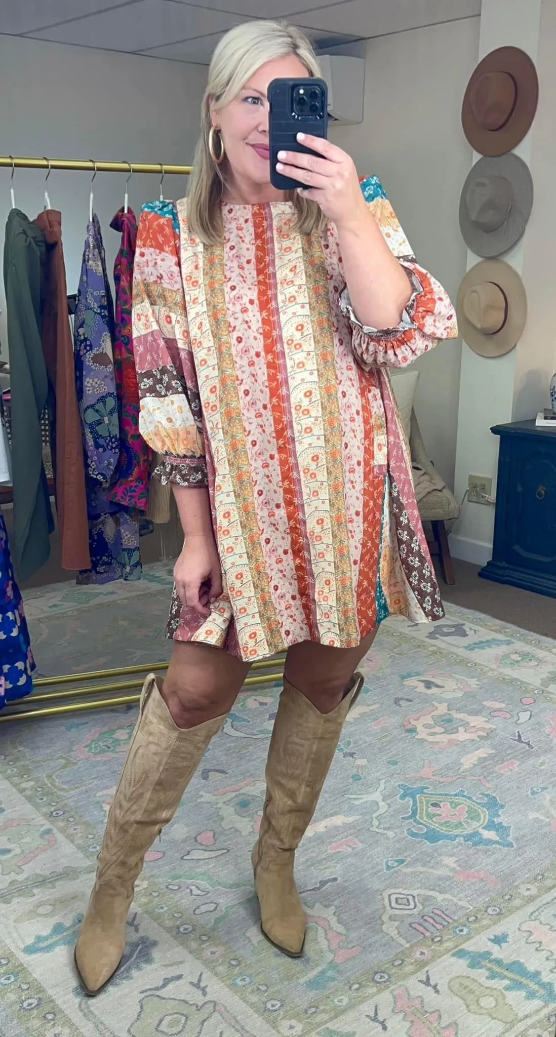 Free Spirited Multi Print Dress