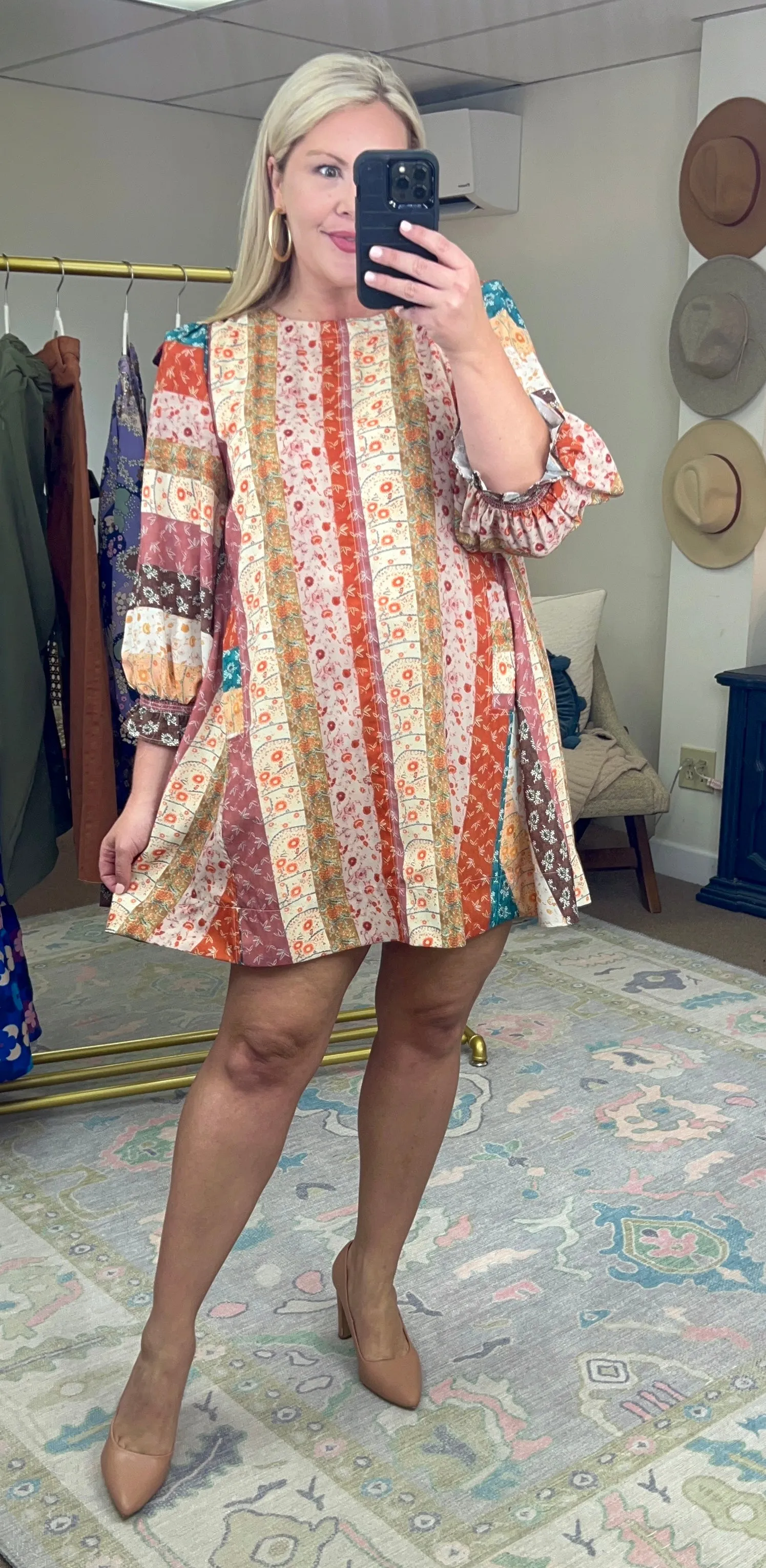 Free Spirited Multi Print Dress