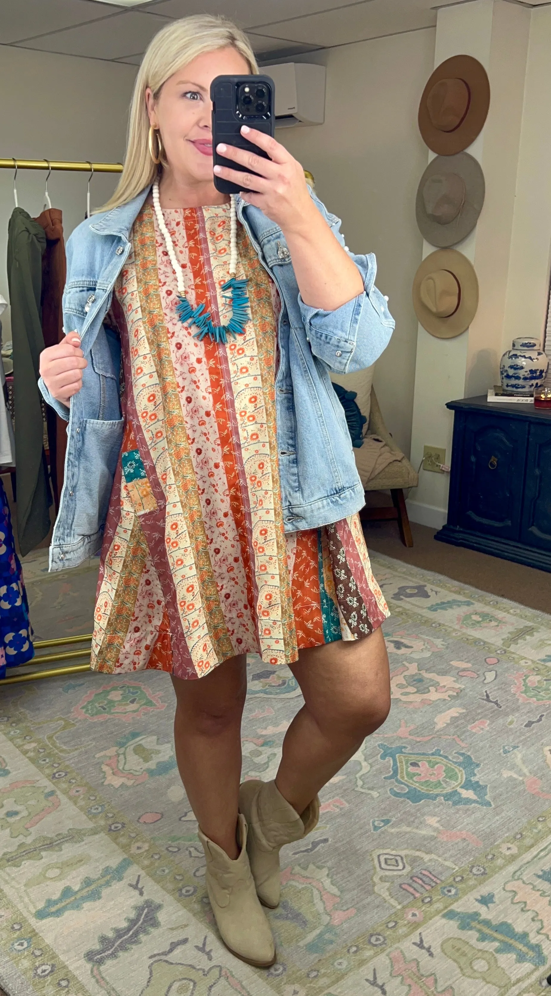 Free Spirited Multi Print Dress