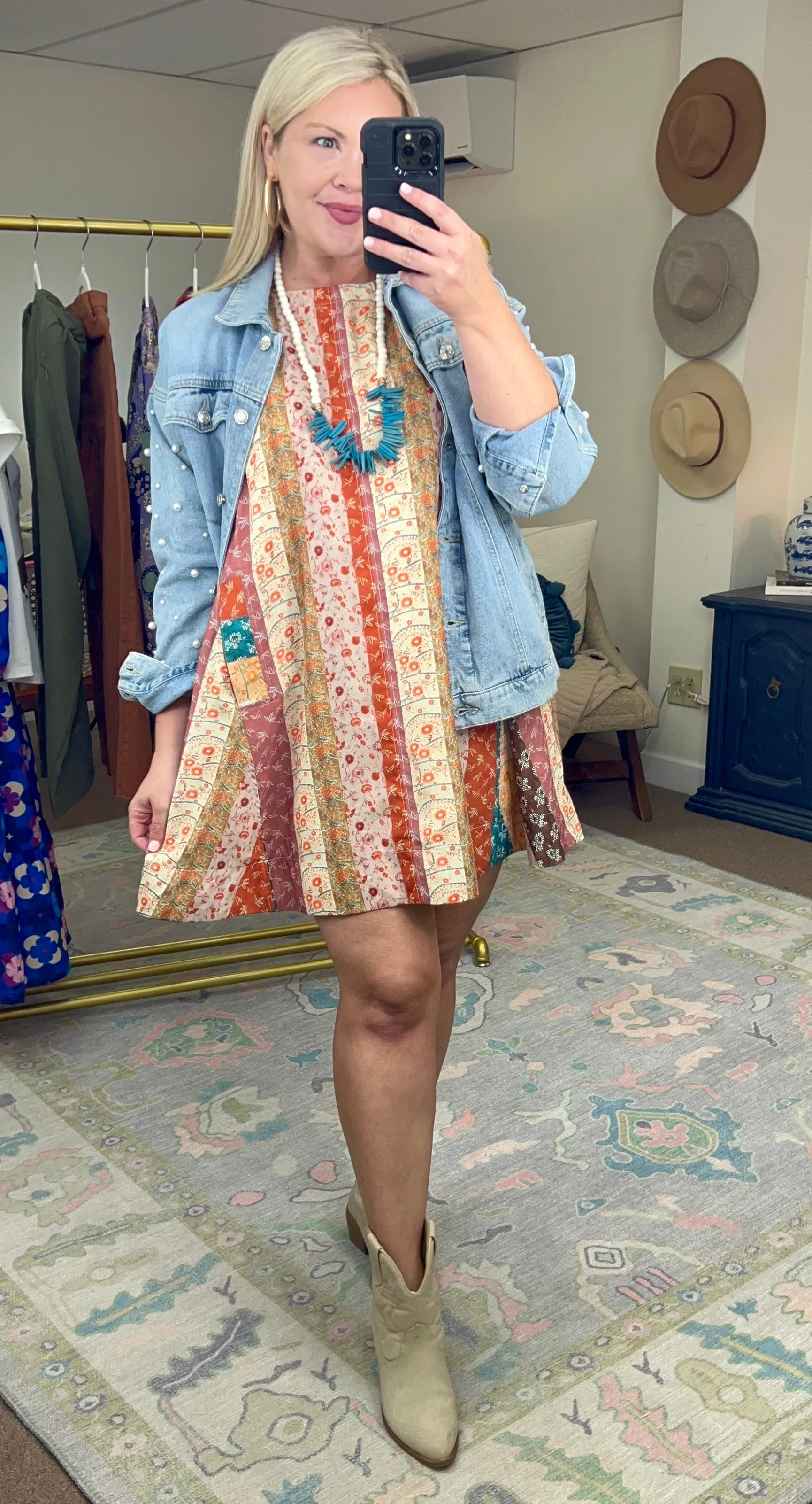 Free Spirited Multi Print Dress