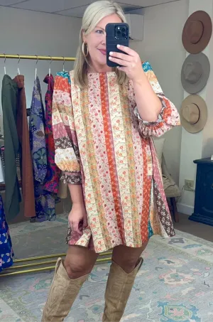 Free Spirited Multi Print Dress