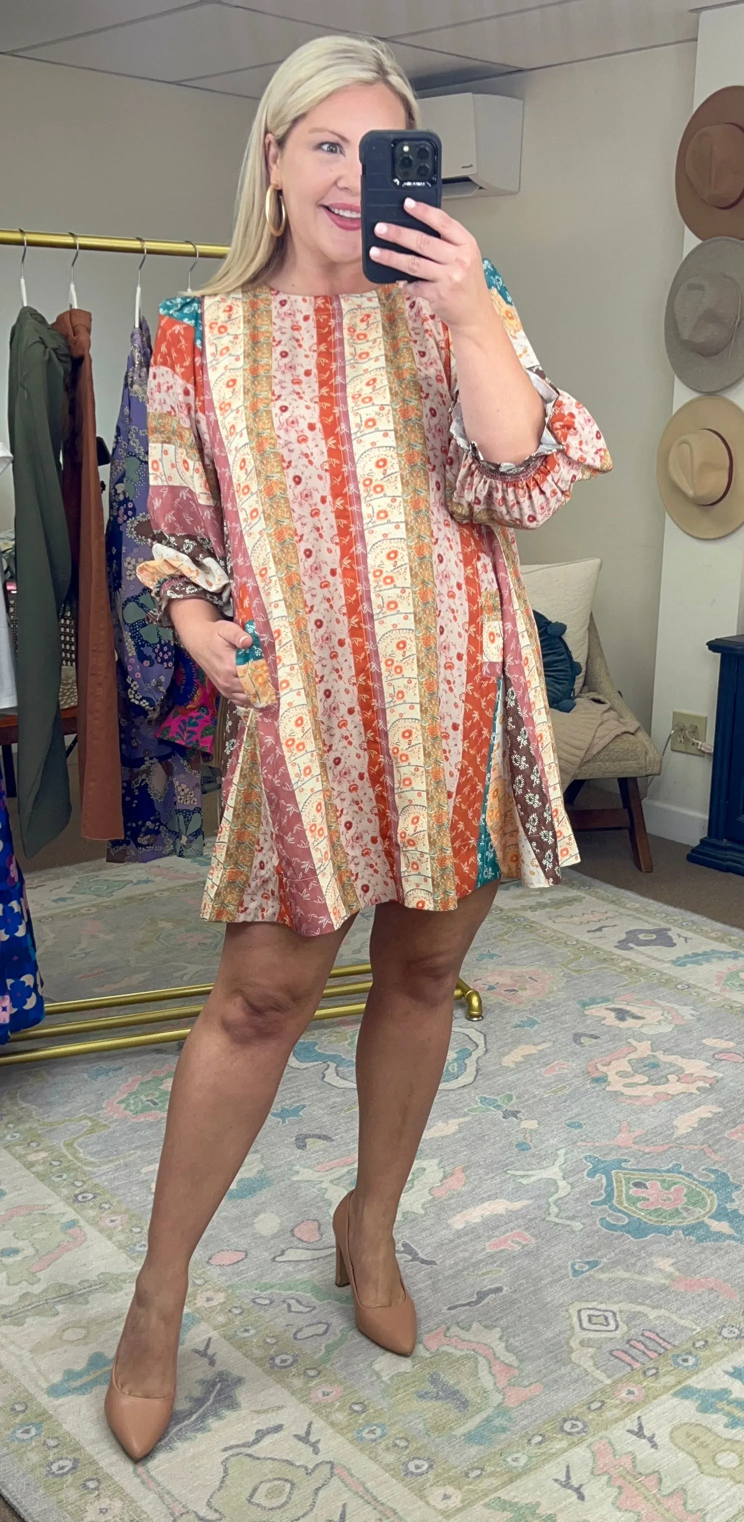 Free Spirited Multi Print Dress