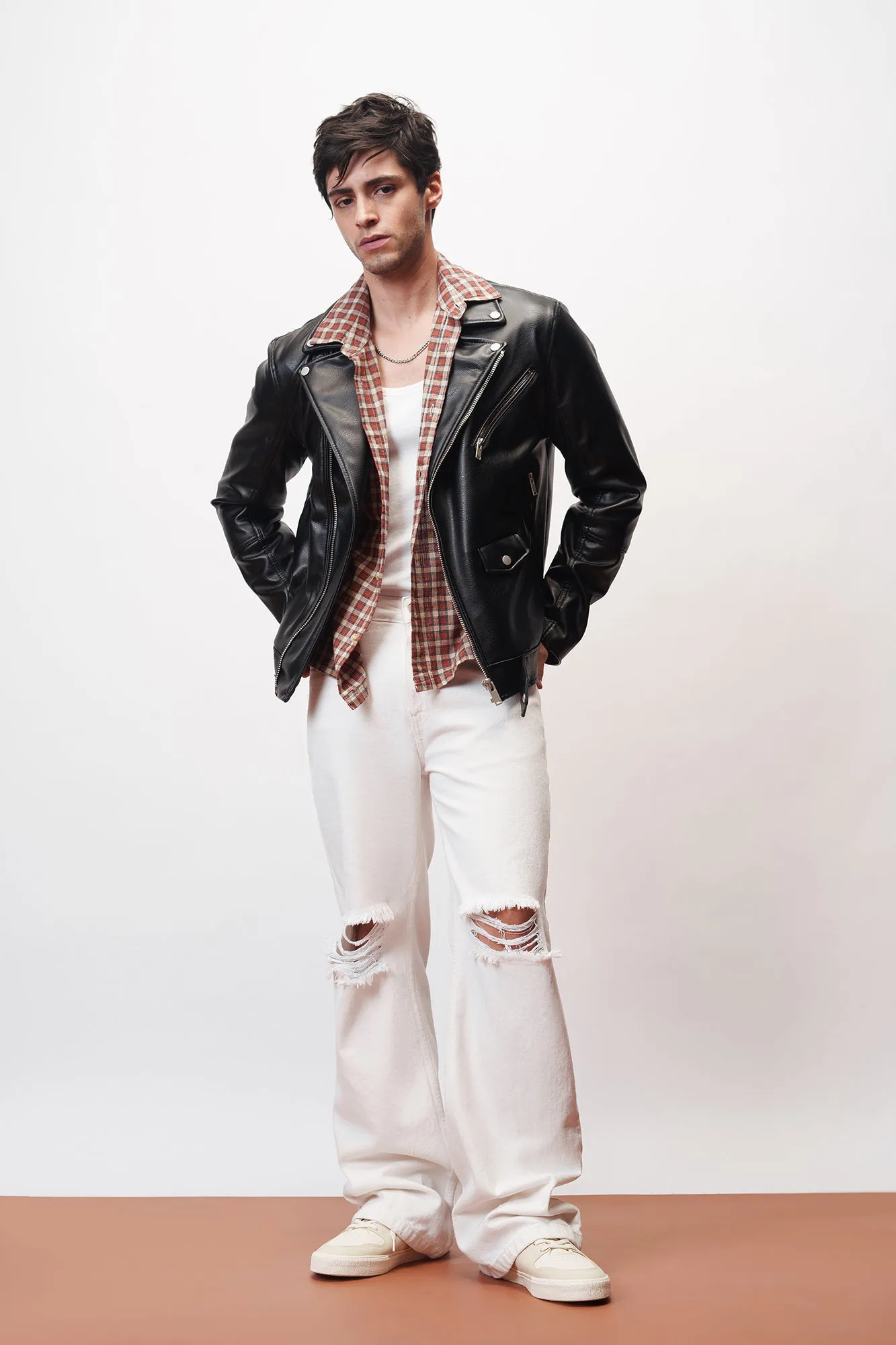 Frost White Ripped Men's Jeans