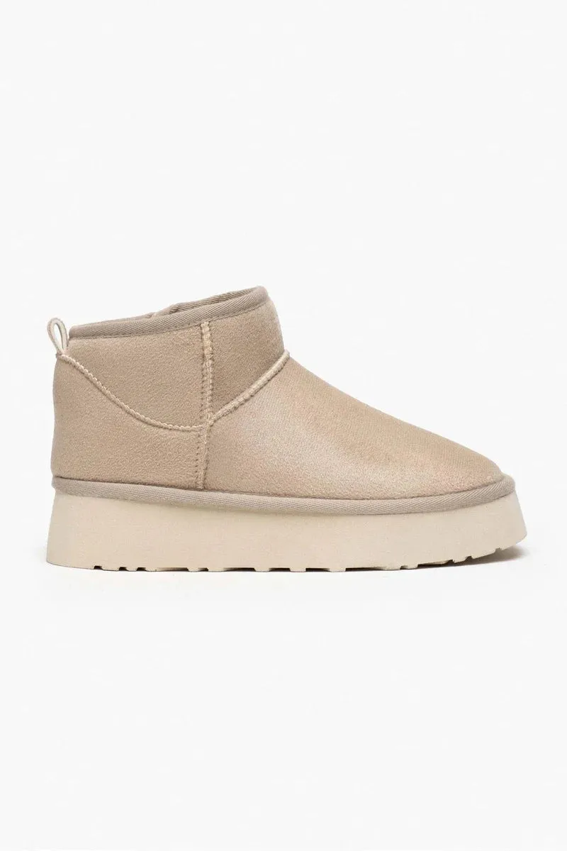 Fur-Lined Platform Boots