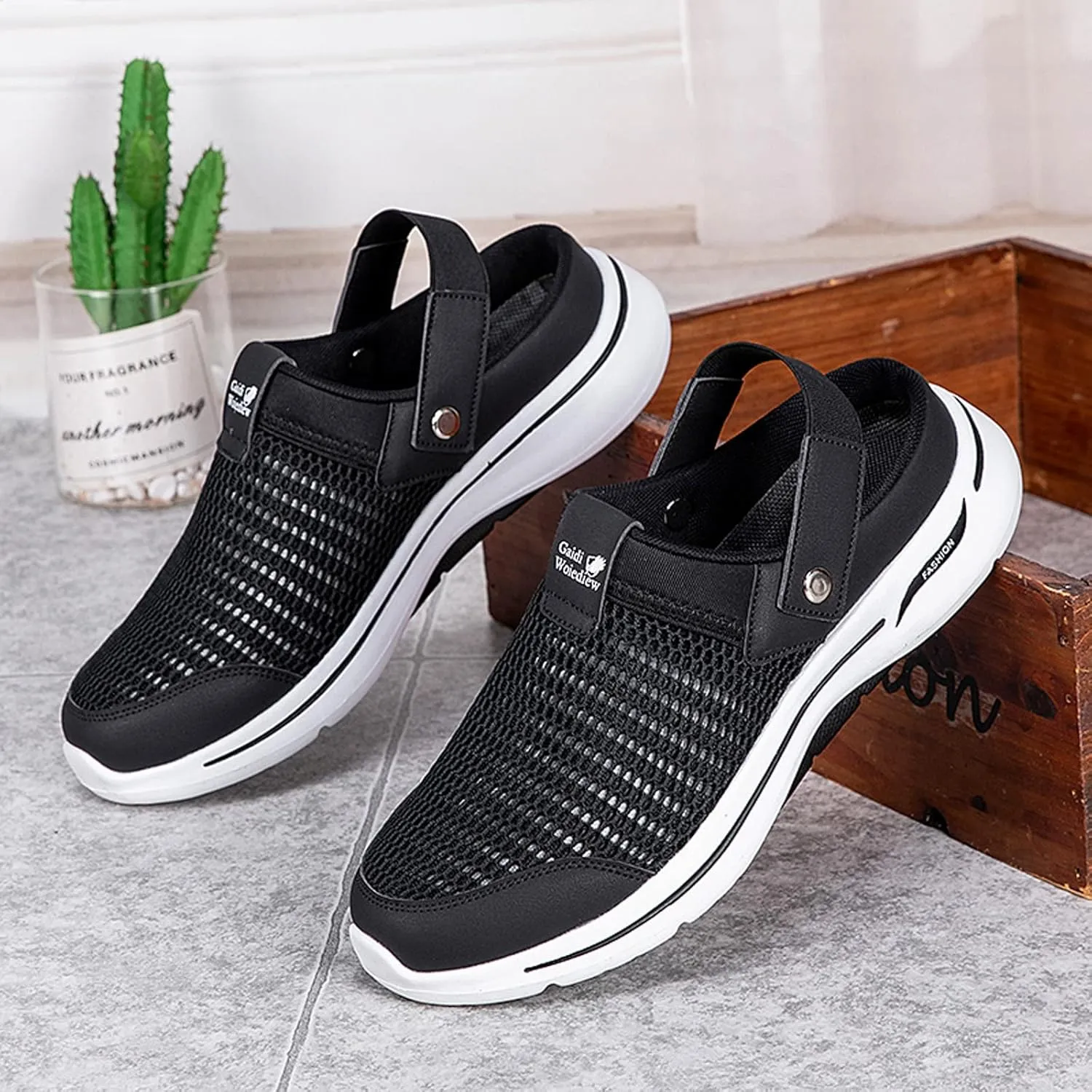 Garden Clogs Mens Womens Mesh Slipper Sandals Slip on Home Shoes Outdoor Mules