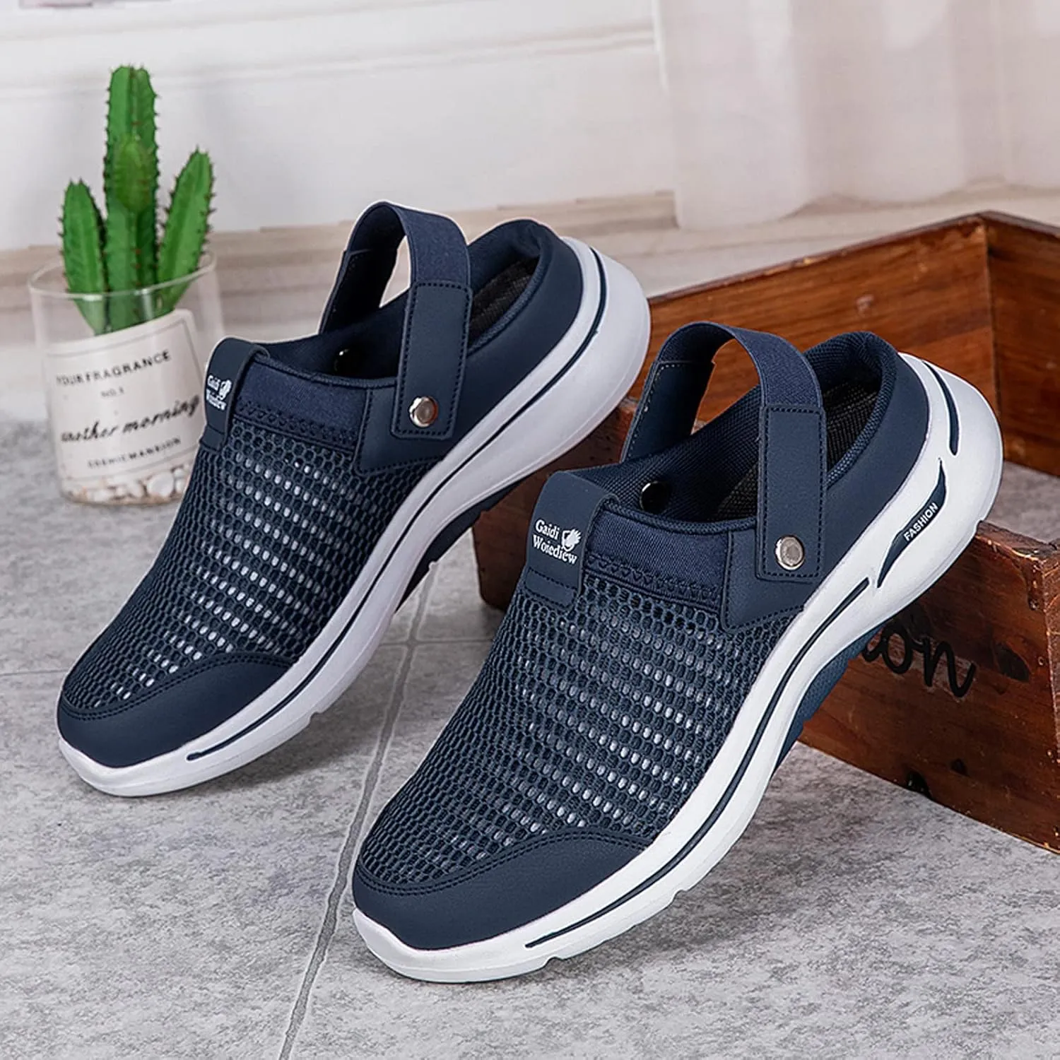 Garden Clogs Mens Womens Mesh Slipper Sandals Slip on Home Shoes Outdoor Mules