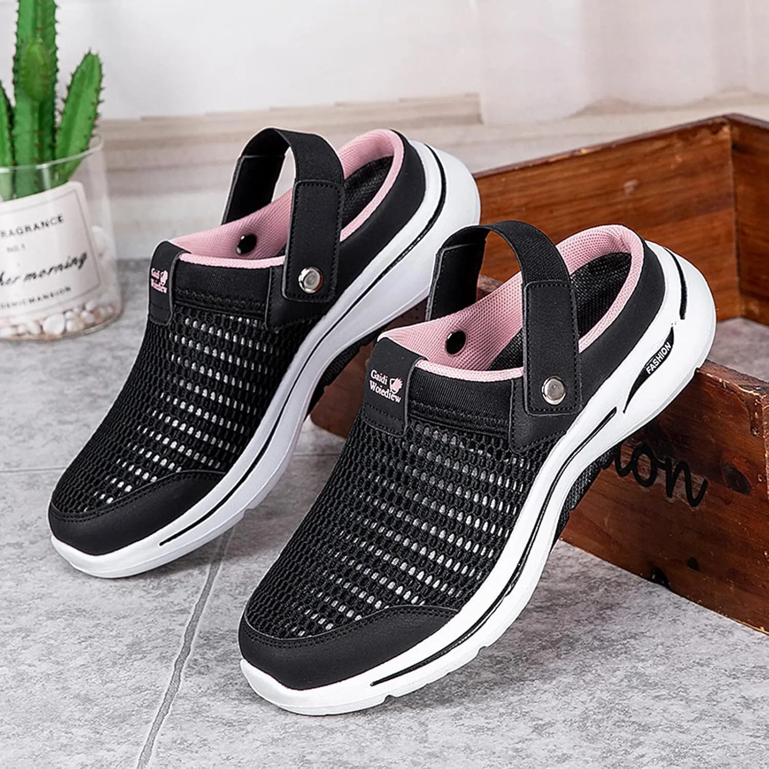 Garden Clogs Mens Womens Mesh Slipper Sandals Slip on Home Shoes Outdoor Mules