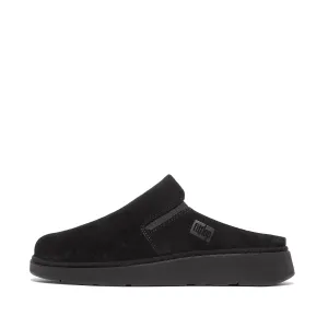 Gen-FF Elasticated Suede Mules in Black