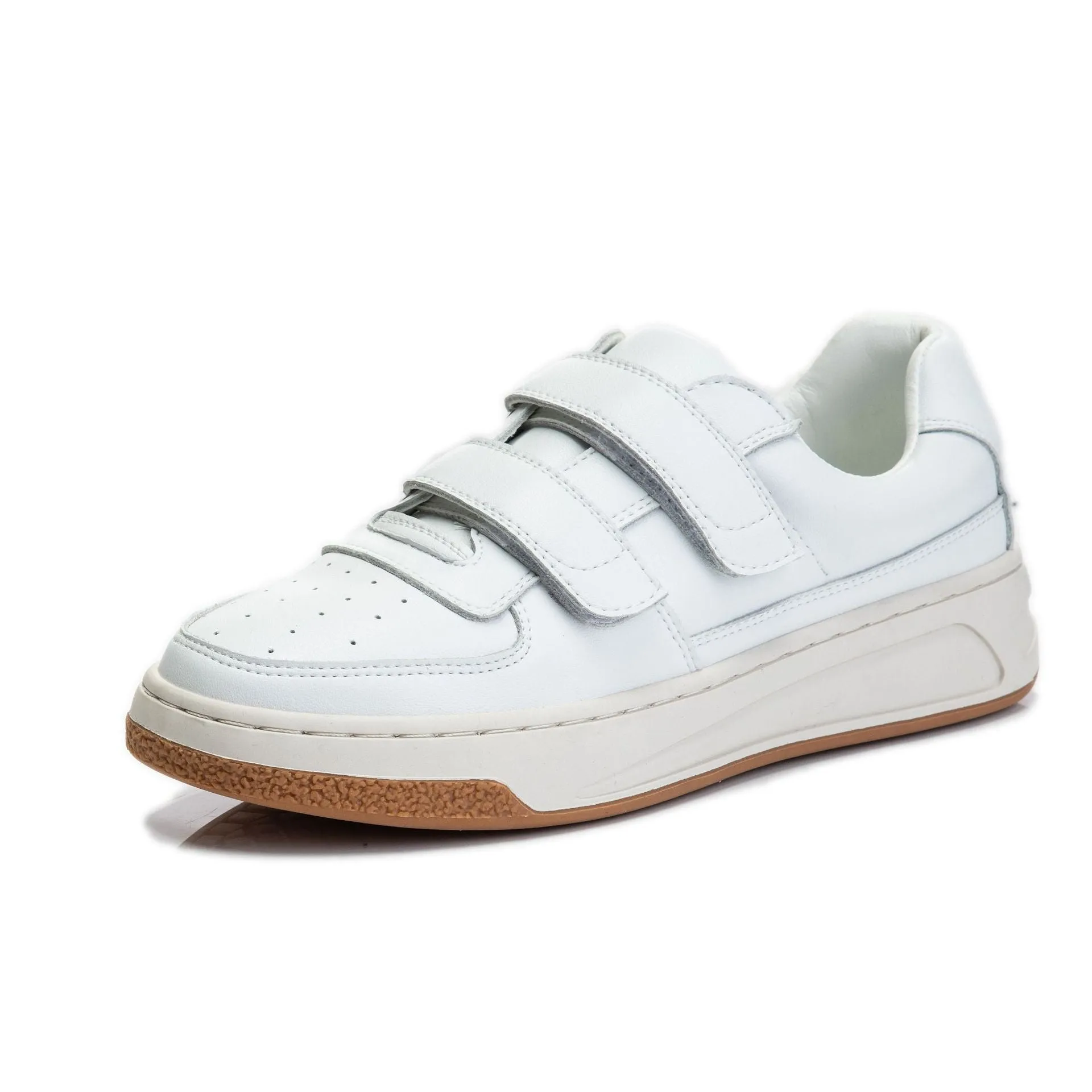 Genuine Leather Round Toe Low-cut Female Student Loafers