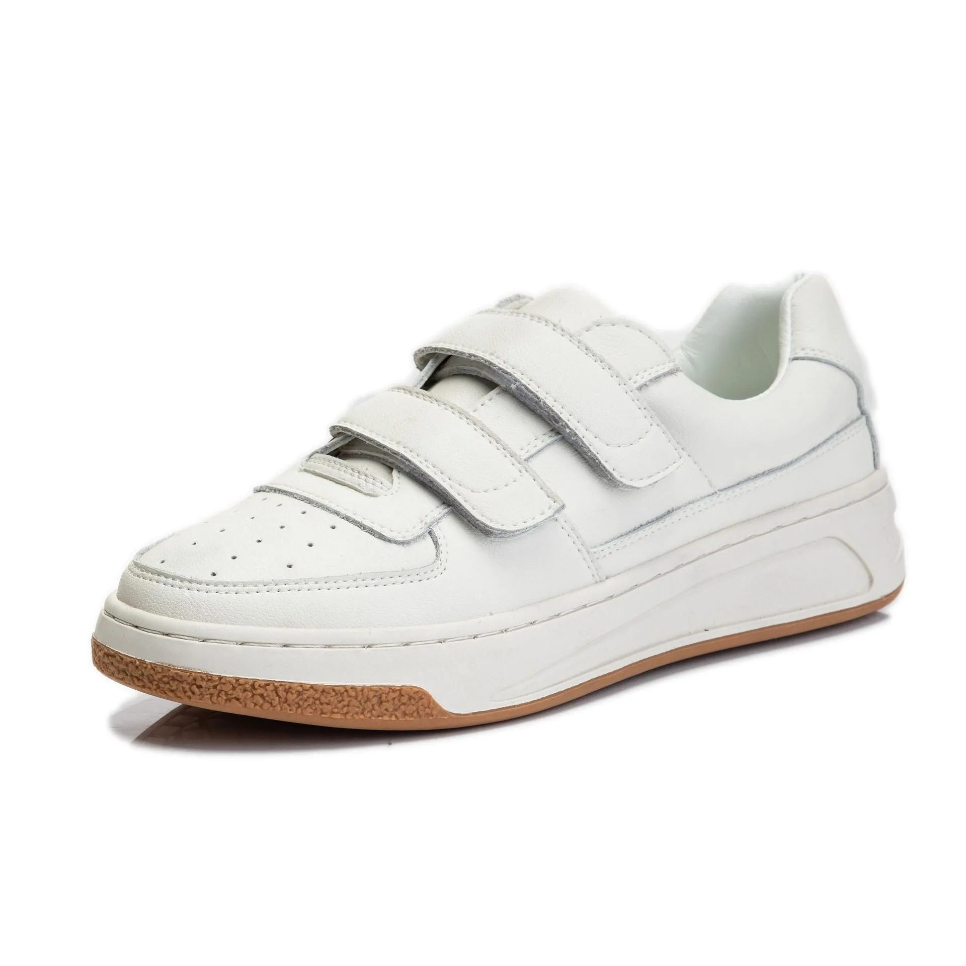 Genuine Leather Round Toe Low-cut Female Student Loafers