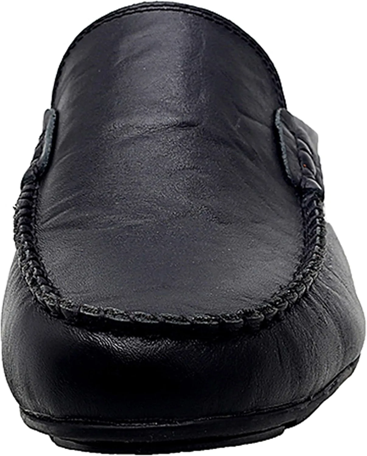 Go Tour Mens Mules Clog Slippers Breathable Punching Leather Slip on Shoes Casual Loafers