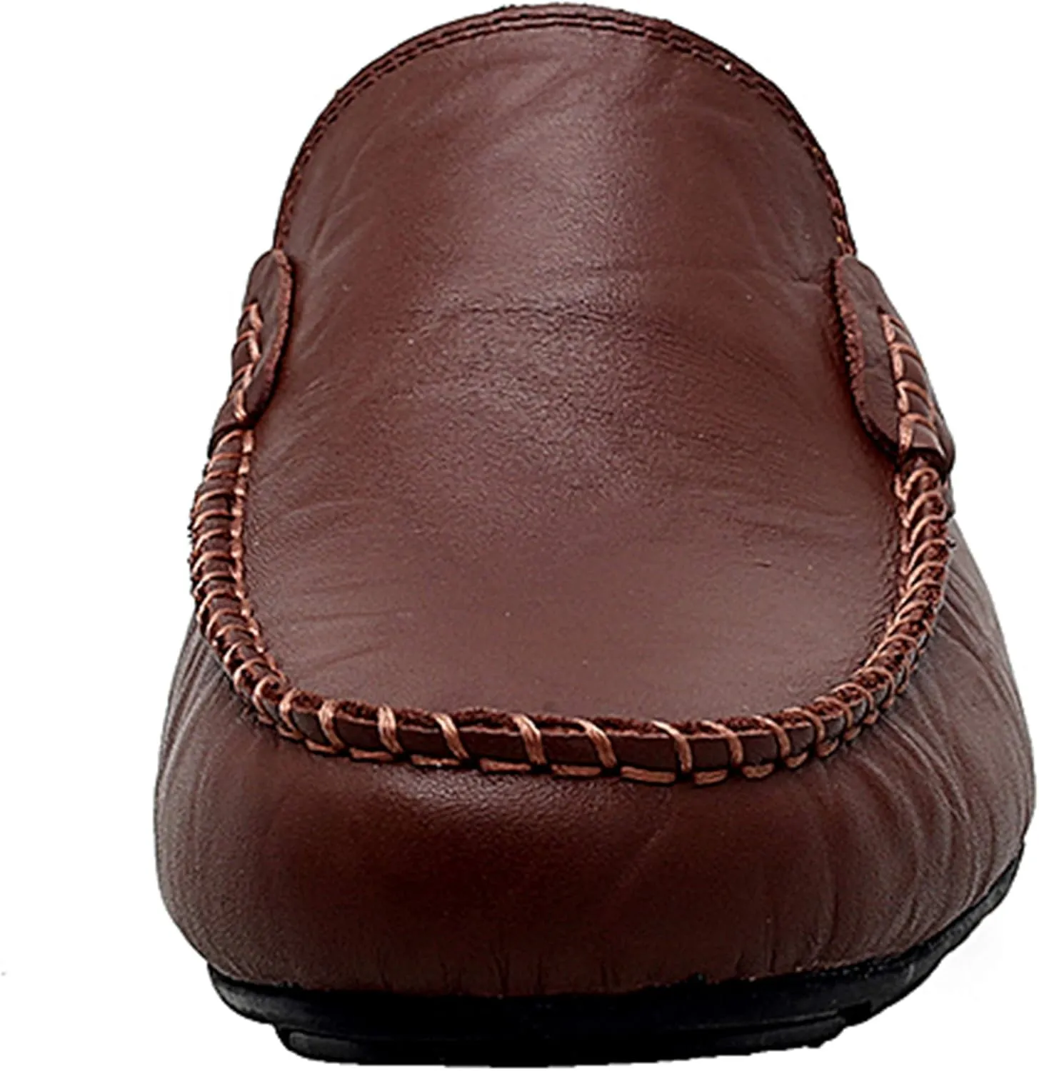 Go Tour Mens Mules Clog Slippers Breathable Punching Leather Slip on Shoes Casual Loafers