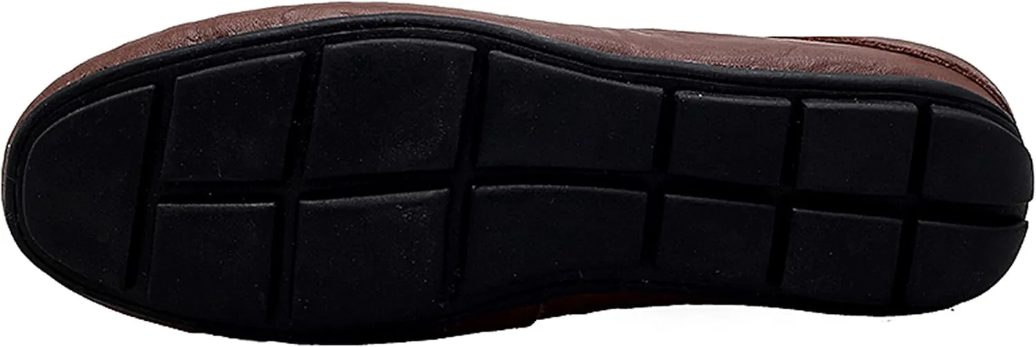 Go Tour Mens Mules Clog Slippers Breathable Punching Leather Slip on Shoes Casual Loafers