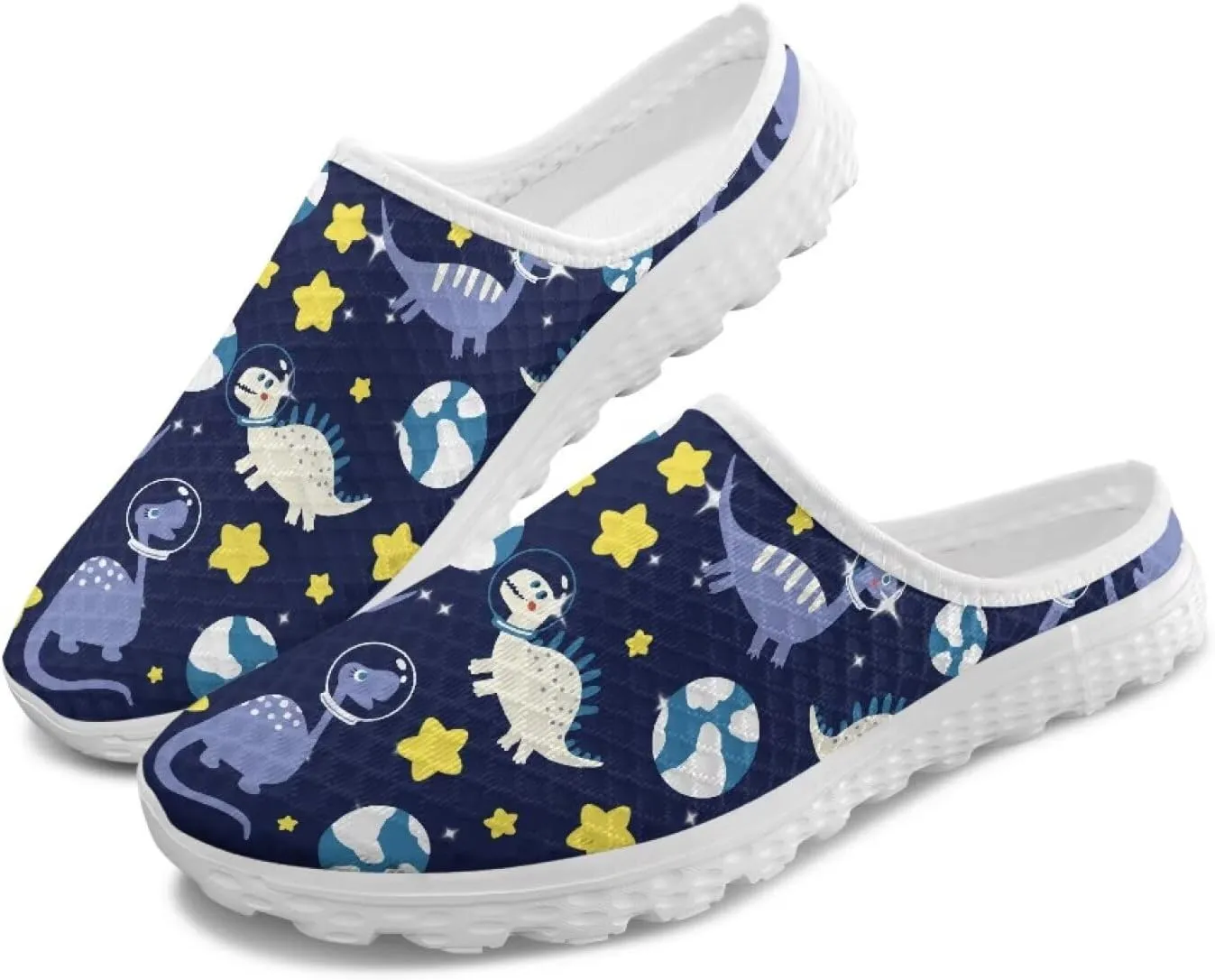 GOSTONG Mules for Women Lightweight Slip on Mule Backless Sneakers Breathable Mesh Walking Shoes for Garden Outdoors Size 6-13.5
