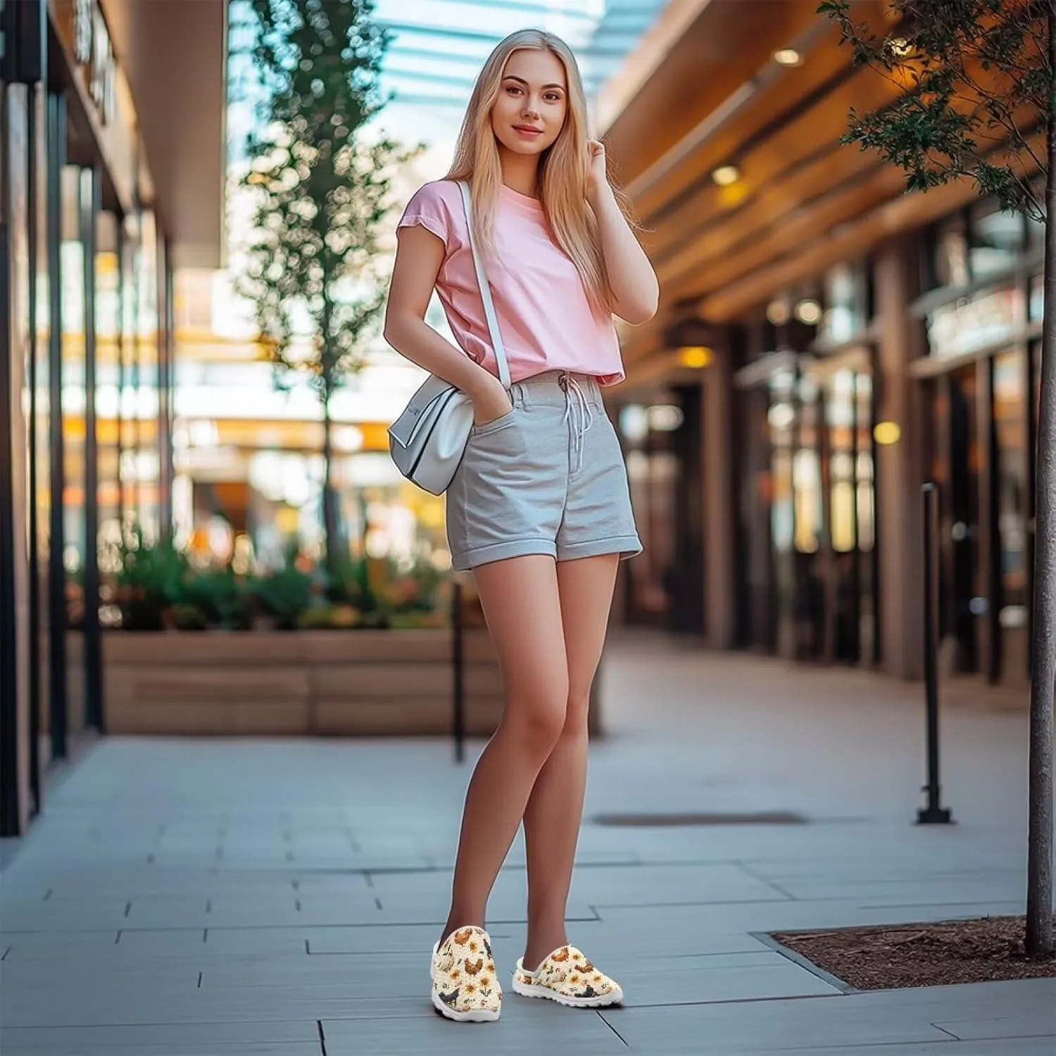 GOSTONG Mules for Women Lightweight Slip on Mule Backless Sneakers Breathable Mesh Walking Shoes for Garden Outdoors Size 6-13.5