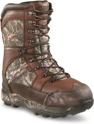 Guide Gear Leather Hunting Boots for Men Monolithic Extreme Waterproof Insulated, 2,400-gram Thinsulate Ultra
