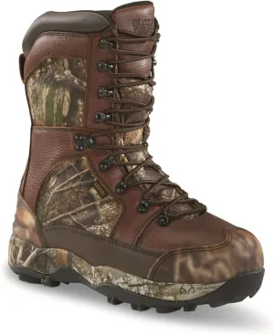 Guide Gear Leather Hunting Boots for Men Monolithic Extreme Waterproof Insulated, 2,400-gram Thinsulate Ultra