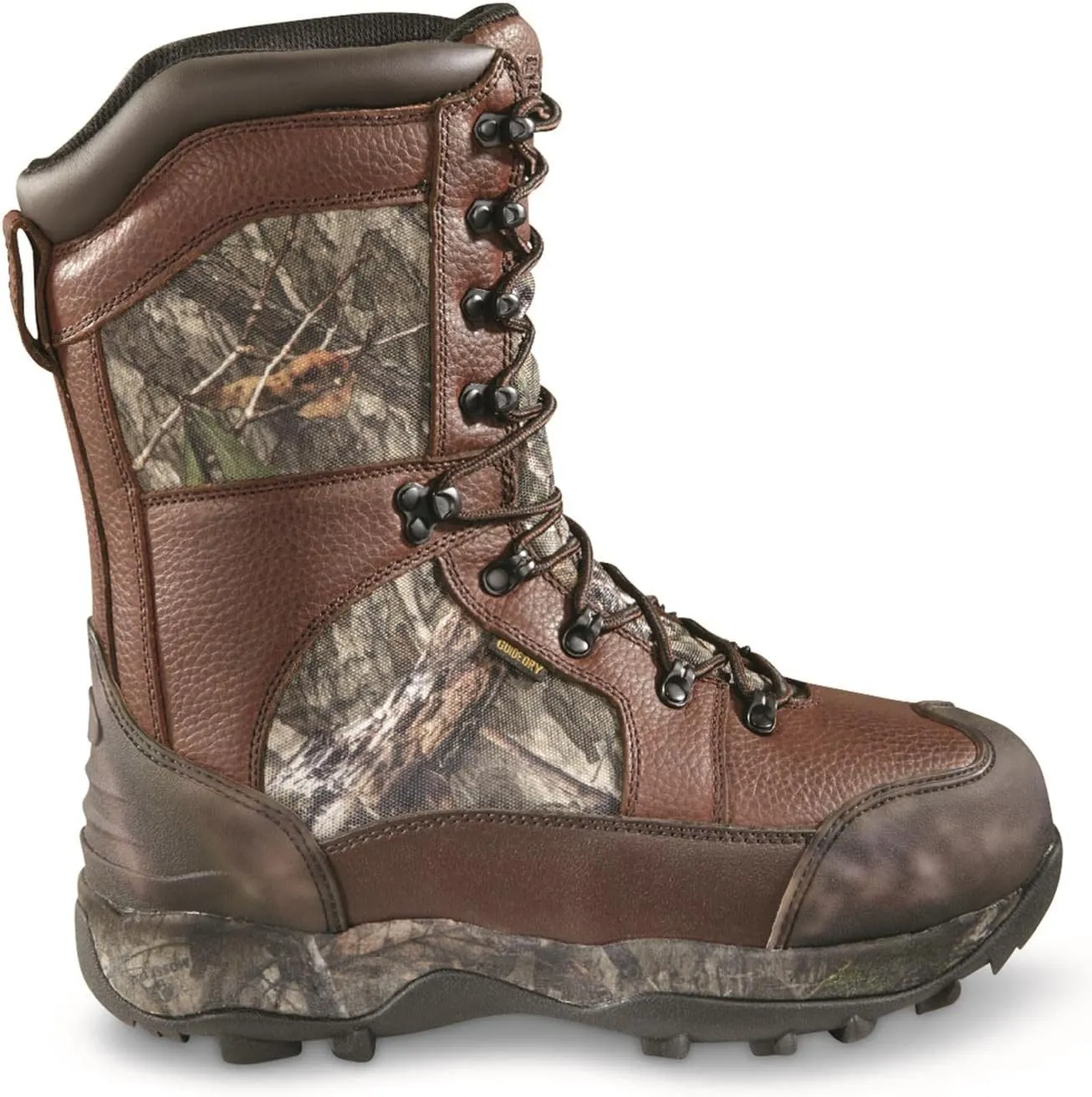 Guide Gear Leather Hunting Boots for Men Monolithic Extreme Waterproof Insulated, 2,400-gram Thinsulate Ultra