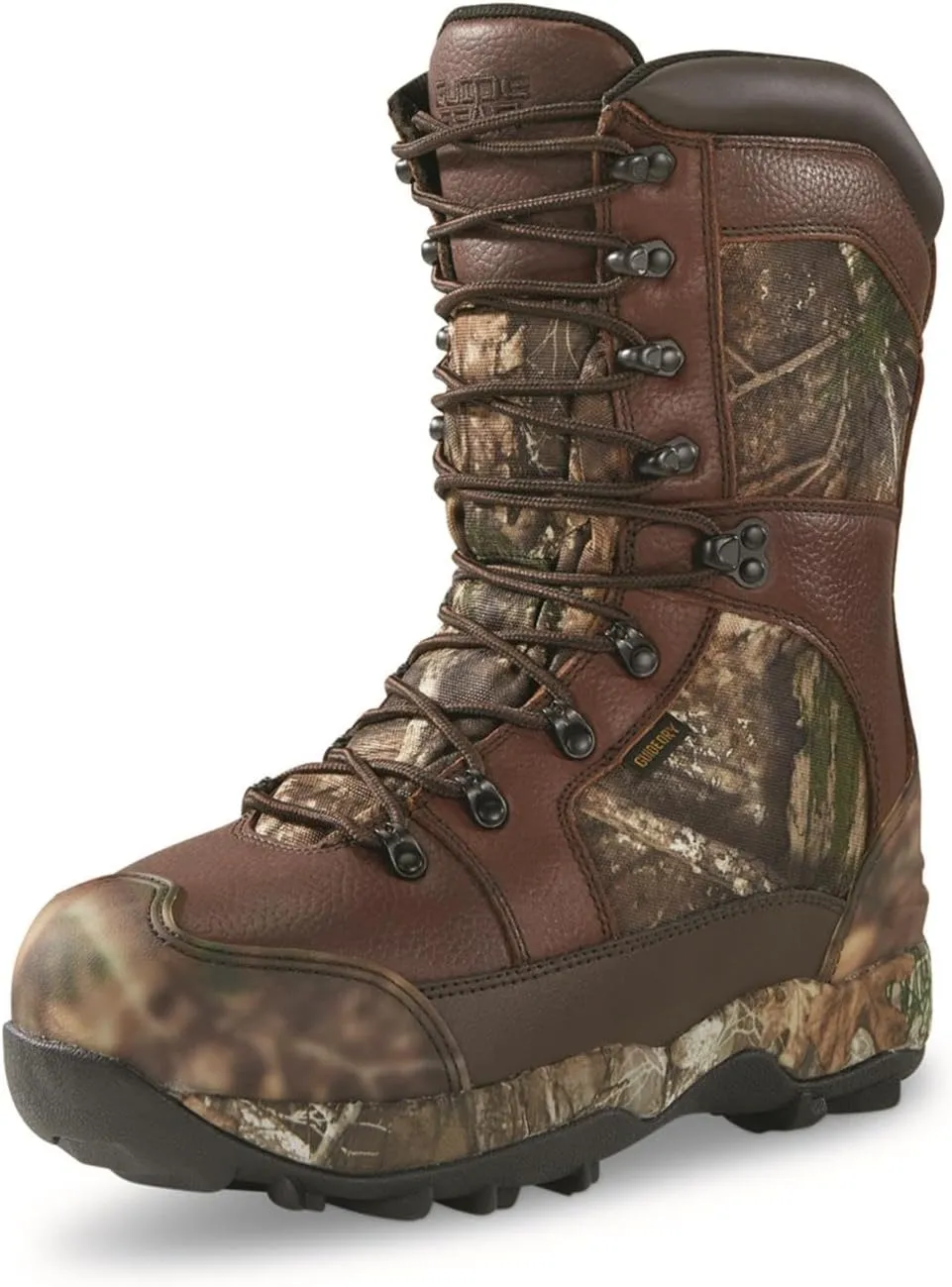 Guide Gear Leather Hunting Boots for Men Monolithic Extreme Waterproof Insulated, 2,400-gram Thinsulate Ultra