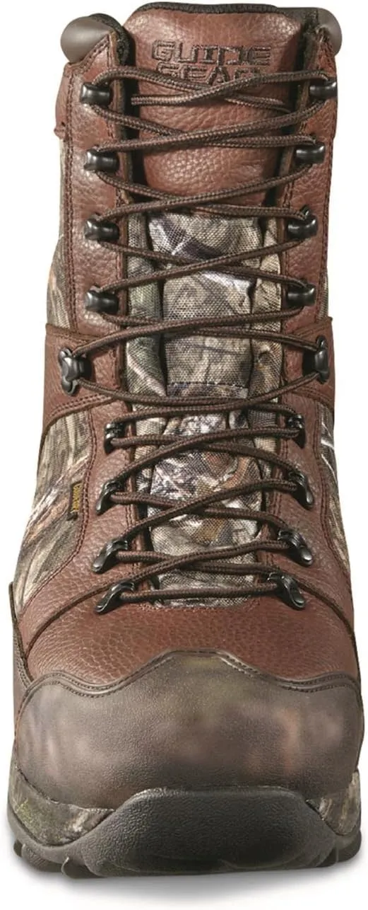 Guide Gear Leather Hunting Boots for Men Monolithic Extreme Waterproof Insulated, 2,400-gram Thinsulate Ultra