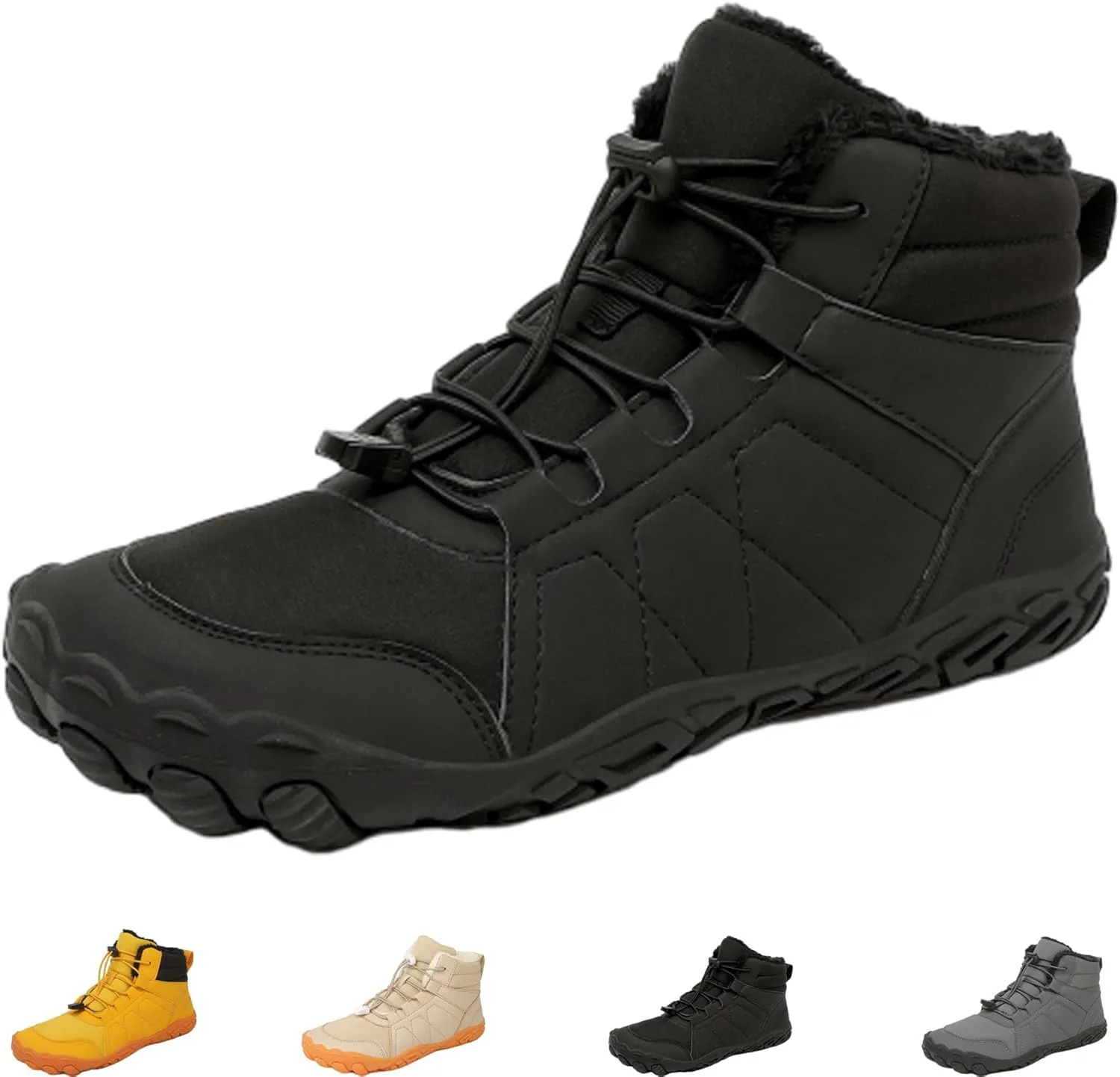 Hike Winter Footwear Barefoot Shoes Womens, Waterproof Hiking Boots, Wide Wide Toe Box Walking Shoes Men