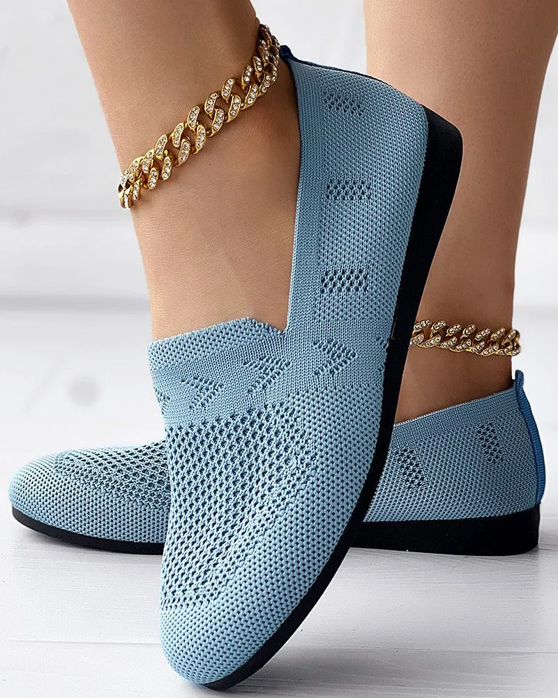 Hollow Out Breathable Casual Loafers